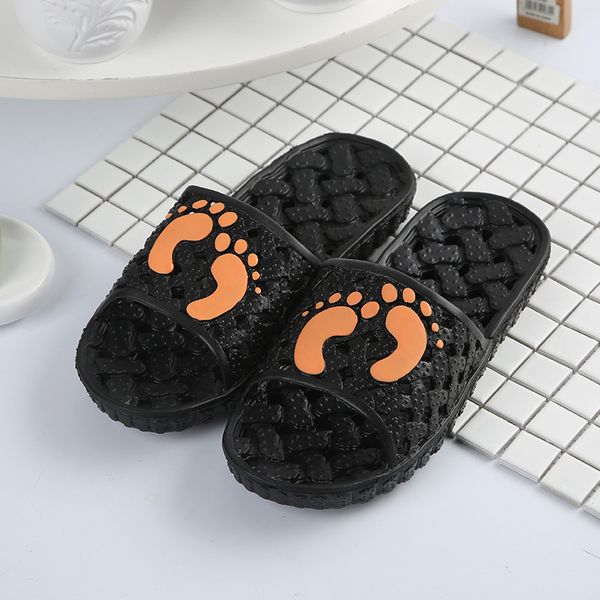 

wholesale summer home designer slipper men and women home korean version indoor non-slip thick soft bottom lovers' eva slippers size 36, Black