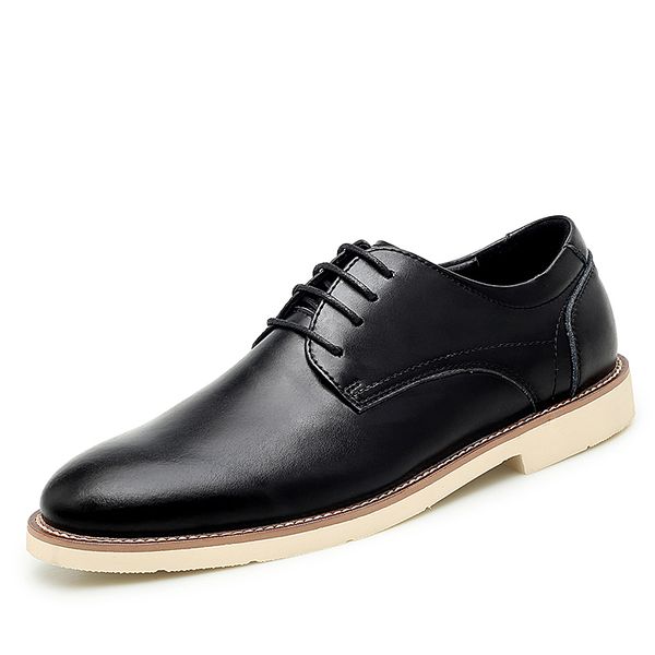 

autumn winter fashion men shoes casual shoes men flats lacing cotton padded flats pu new leather business *9806, Black