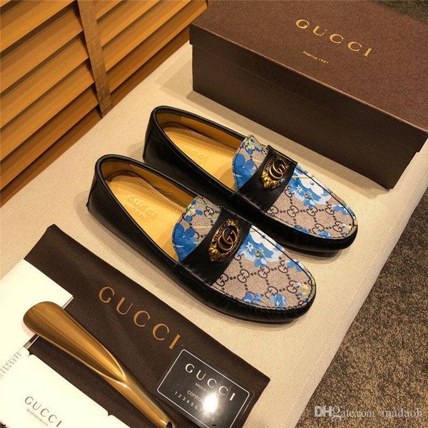 

18ss plus size men's casual boat shoes suede leather luxury brands loafers slip-on footwear male soft moccasins chaussure homme, Black