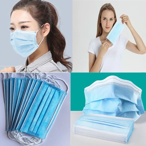 

12 часов заводская обувь dhl fedex ups нетканый ce сертифицированный 3 слоя маска пылезащитные маски одноразовые маски для лица антивирусная