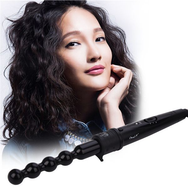 

25mm hair curling wand iron diamond hair curler wand set ceramic interchangeable barrels bling hair styling 100-240v 45