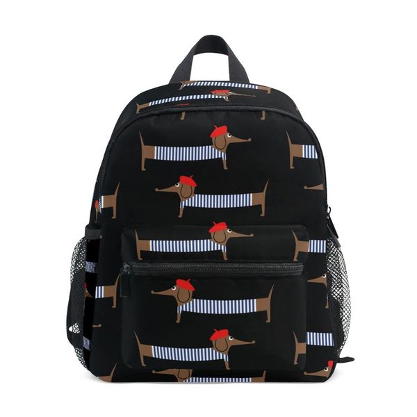 

backpack black dachshund dog printed school bag alaza for teenager girl student schoolbag kid primary school backpacks mochilas