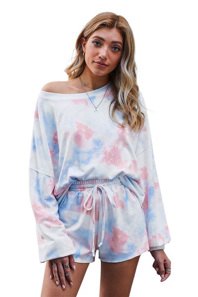 

dhl free for пижама tiedye для женщин conjuntos cortos de pijama con куэлло редондо y pijama vintage tie dye рубашки яркого mango хороших, Blue;gray