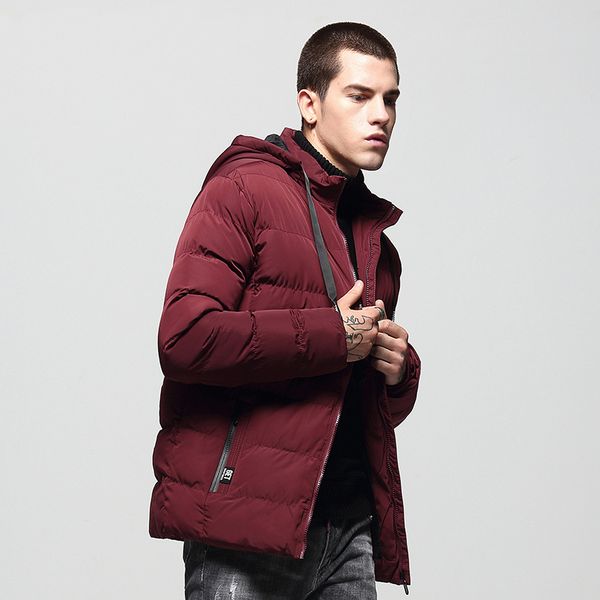 

зимняя мужская куртка parka толстые теплые флисовые куртки воротник с капюшоном съемное твердое пальто мужская шерстяная подкладка мужская в, Tan;black