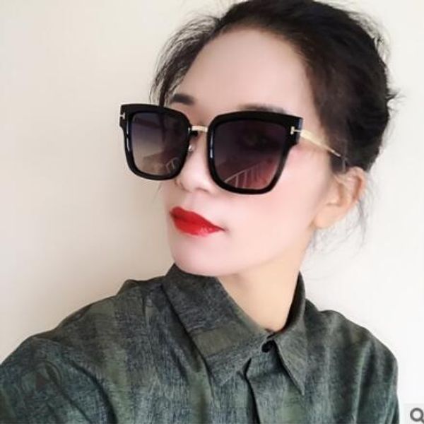 

мода женские солнцезащитные очки, мужчины корейской версии ретро-новый поляризатор квадратных больших frame солнцезащитные очки защита от ул, White;black