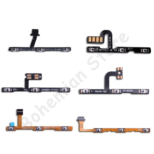 

10psc volume on off button power flex cable for meizu m2 m3 m3s m5 m5s m6 note m 2 3 5 6 u10 u20 mobile phone repair parts