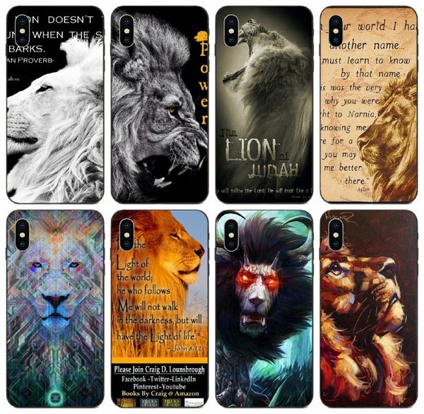 

[tongtrade] powerful lion case for iphone 8s 7s 6s 5 plus x xs 11 pro max galaxy s6 s7 edge honor 10i 20i sony xperia xa1 case