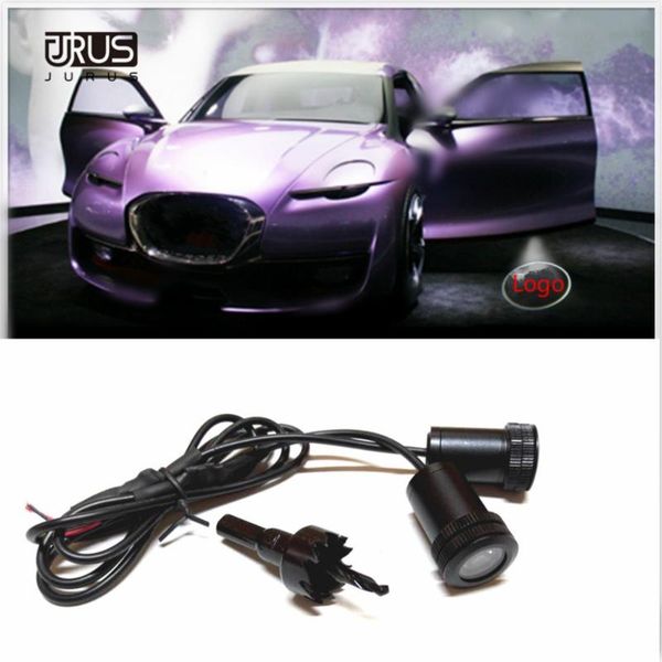 

jurus car door light logo emblem led welcome lamp ghost shadow projector for seat for car atmosphere lights