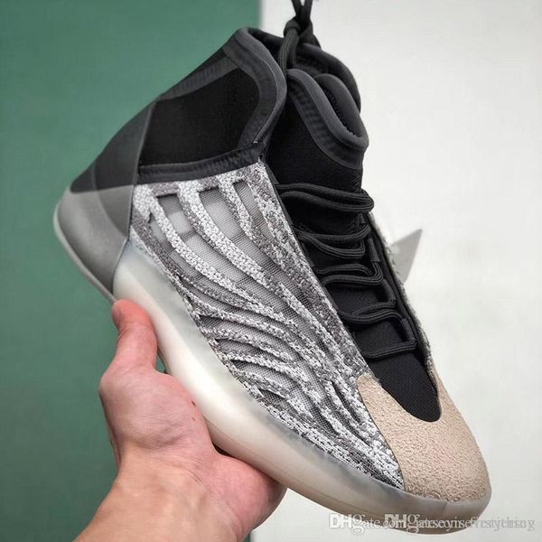 

kanye west 3m sports reflective basketball shoes quantum static white mid triple black men women designer sport sneakers trainers