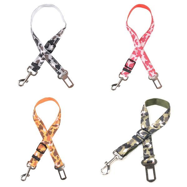 

adjustable pet cat dog car safety seat belt harness vehicle seat belt lead leash for dog camouflage color fashion