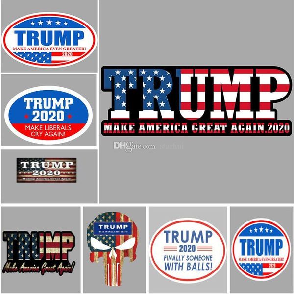 

trump car reflective stickers make america great again 2020 trump stickers american president donald trump car banner sticker dhl wx9-1581
