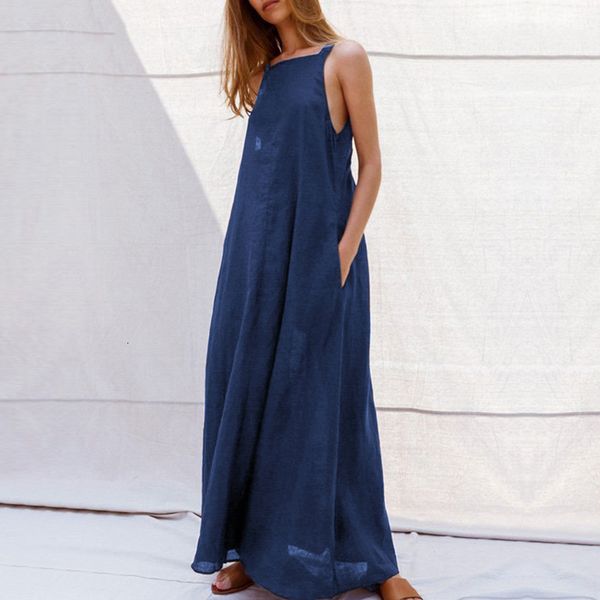 

summer dresses womens clothing dress women 2019 summer casual neck sleeveless spaghetti strap long dresses holiday backless vestido, Black;gray