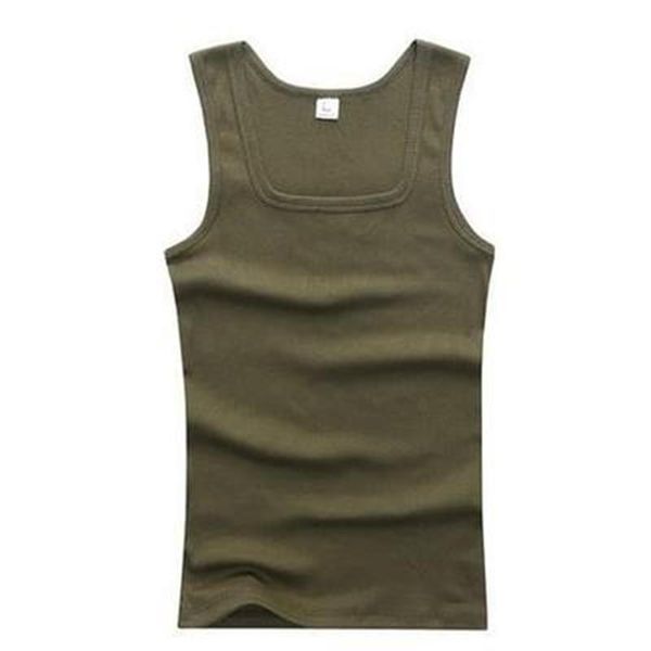 

men's sports vest fashion solid color large size square collar sleeveless sportswear fitness summer thin fitness clothes, Black;blue