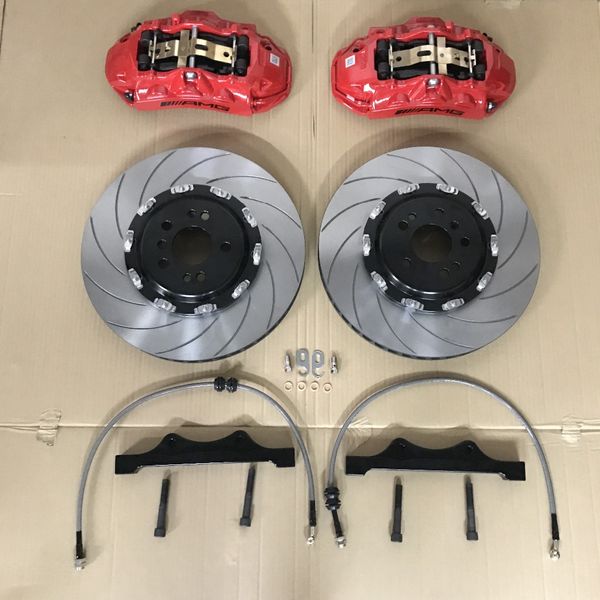 

jekit car brake kit amg6 red caliper with 410*36mm floating set for ml350 w164 year 2007 front wheel rim 22 inch