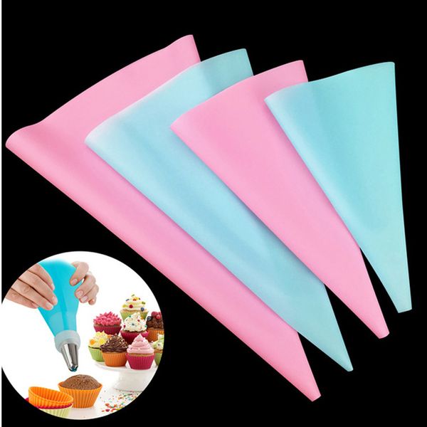 

silicone eva pastry bag diy icing piping cream pastry bag reusable kitchen bake cake tool cake decorating tool 3 sizes wholesale dbc vt0457