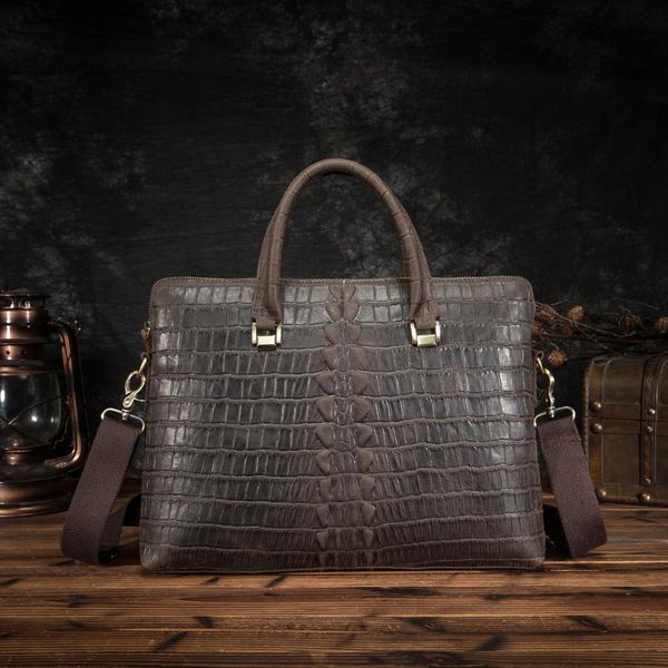 

men quality leather antique brown business briefcase 15" lapcase attache portfolio bag tote shoulder messenger bag 7241d