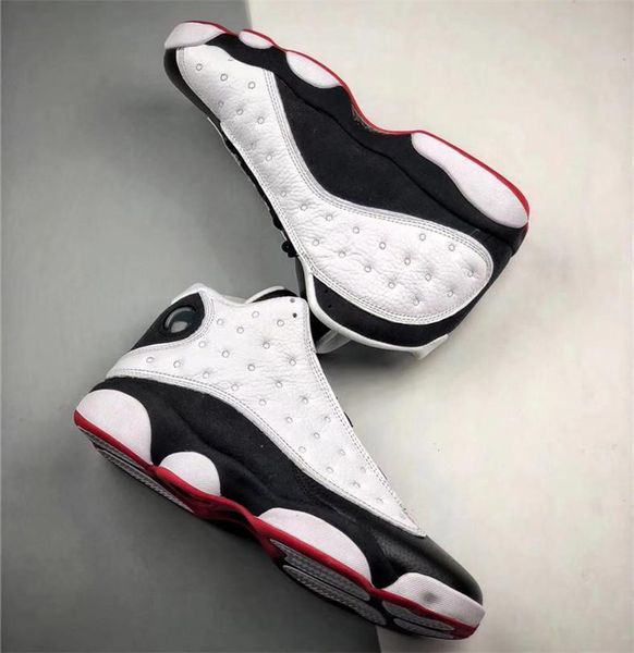

2020 limited 13 he got game 13s black white casual shoes authentic real carbon fiber true red 414571 -104 athletic sneakers size 7 -13