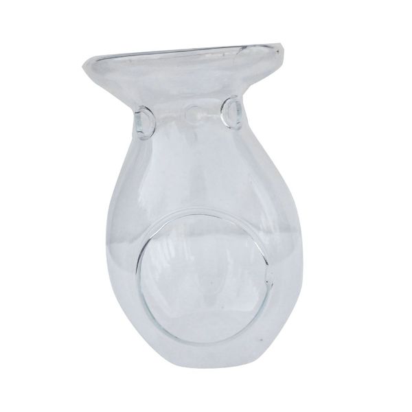 

glass candlestick candle holder aroma oil burner warmer stove table decor