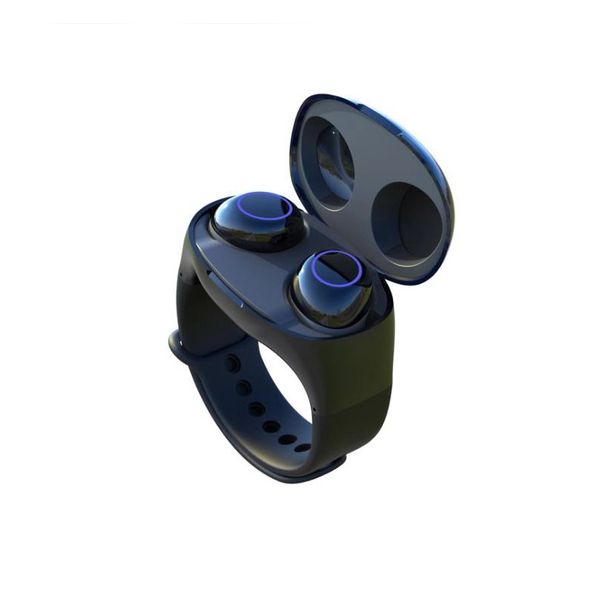 

Wireless Earbuds HM50 TWS Bluetooth 5.0 Earphone Portable Bracelet Wrist Headset InEar Sport Fitness Watch Storage Charger Headphone