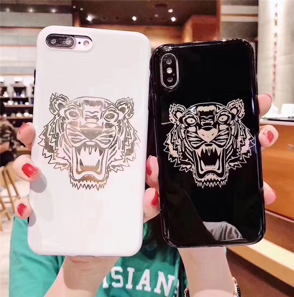 

hot tiger штамповка чехол для iphone 11 11pro xs max xr 7 6 6s 8 8plus мобильного телефона shell моды для kenzo дел