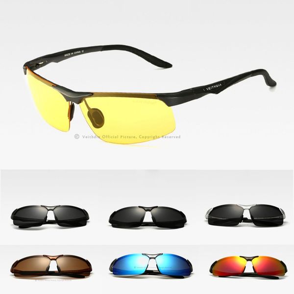 

cycling eyewear aluminum polarized sunglasses men fashion sun glasses night driving mirror male eyewear goggle3