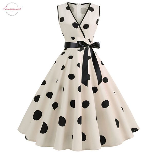 

women summer dresses robe audrey hepburn 50s 60s rockabilly polka dot bow ball grown party dresses plus size vestidos, Black;gray
