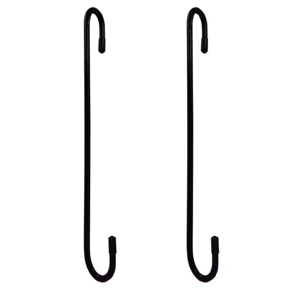 

18" extension hook -add extra length to your over the door hook hanger (not included) - hang your kids' clothes, towels-2/pk
