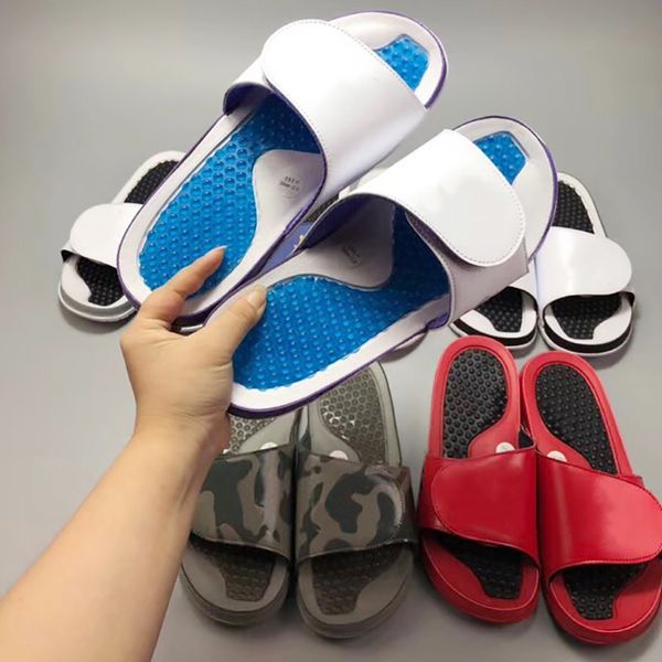 

new men designer Basketball slippers casual sandals Slides basketball shoes fashion beach flip flops training shoes size 13 With box