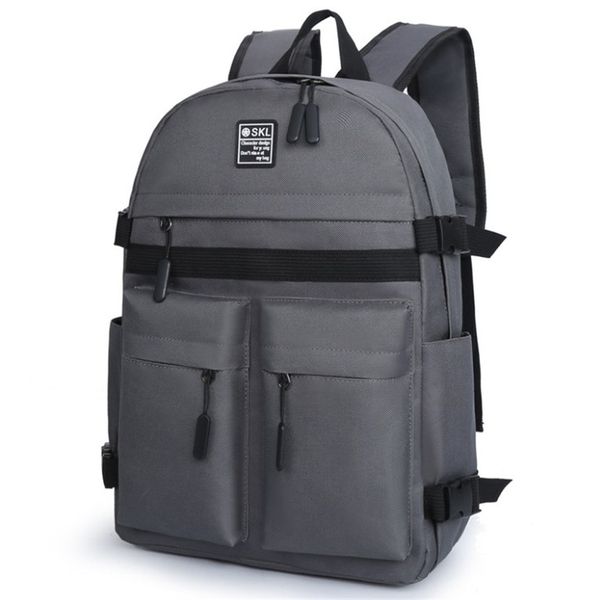 

Men Backpack Business Casual Double Backpack Lady Solid Color Oxford Cloth Computer Bag Hot PH-CFY20061637