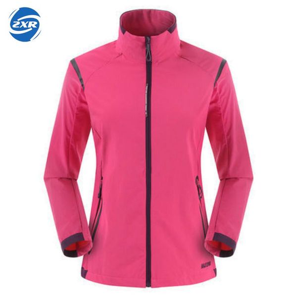 

spring autumn women hiking jacket waterproof windbreakers skin coats camouflage outdoor sport clothing, Blue;black