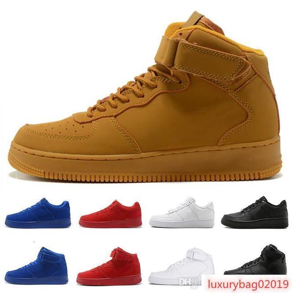 

2019 classic one 1 dunk men women casual shoes sports skateboarding ones high low cut brown black white trainers sneakers eur 36-45