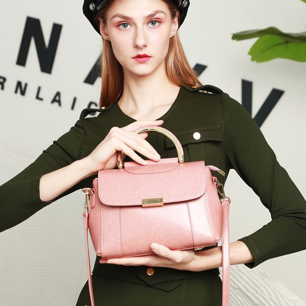 

johnature 2020 новая мода сумка из натуральной кожи сумки женщин досуг масло воск кожа коровы женский плеча сумки