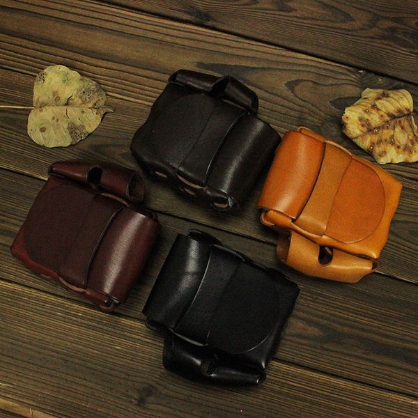

men's genuine leather cowhide cigarette bag lighter bag for zippo wj