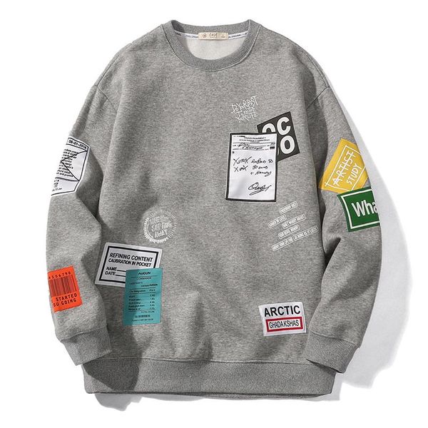 

autumn designer mens hoodies with letter print sweaters casual hip-hop loose pullover sweatshirts for men clothing m-3xl wholesale, Black