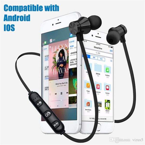 

magnetic bluetooth 4.2 earphone xt11 sport running wireless neckband headset headphone with mic stereo music for iphone android