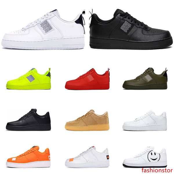 

2020 mens fashion sneakers utility black white triple volt red olive have a day flax women casual skateboard shoes platform size 36-45