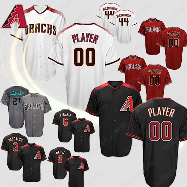 

custom Arizona jerseys Diamondbacks 44 Pau Goldschmidt jersey 51 Any name any number baseball Jerseys free shipping