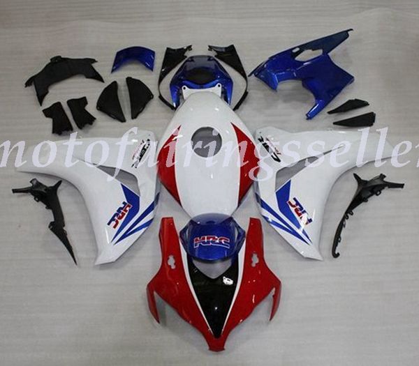 

oem quality new abs full fairings kits fit for honda cbr1000rr (2008 2009 2010 2011) cbr1000rr 08 09 10 11 bodywork set red blue and white