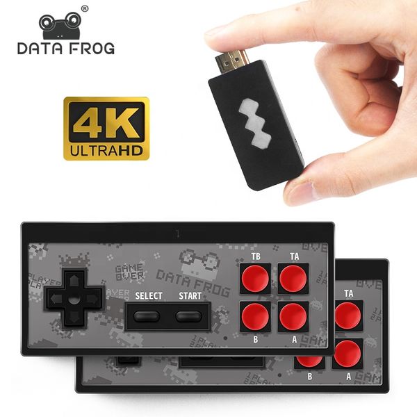 

bit retro video tv game console y2 hd built-in 568 classic games potable mini wireless controller dual gamepads