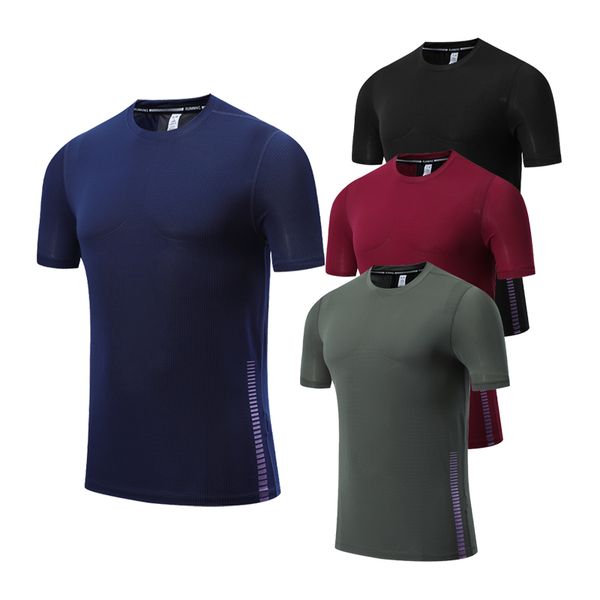 

mens gym shirts fitnesstennis basketball badminton soccer sports clothes running sports quick-drying training t-shirt, Black;blue