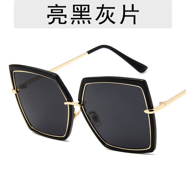

new fashion dazzle ladies big square sunglasses men women retro female eye yellow red vintage tiny female sun glasses, White;black