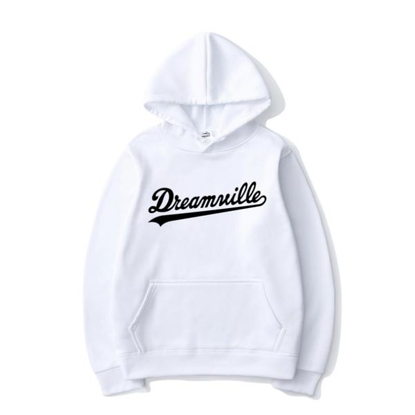 

dreamville письмо печати толстовки j cole хип-хоп толстовка с капюшоном мужчины женщины мода толстовка спорт повседневный пуловер топы пальт, Black