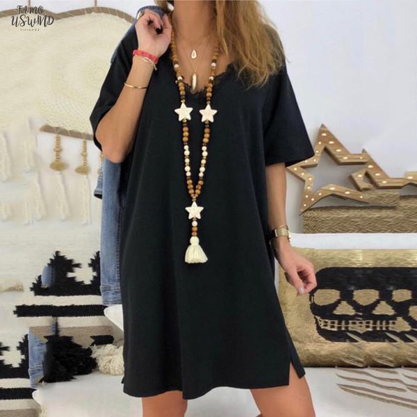 

womens solid off shoulder short sleeve party bodycon la dress plus size dress women summer dress, Black;gray