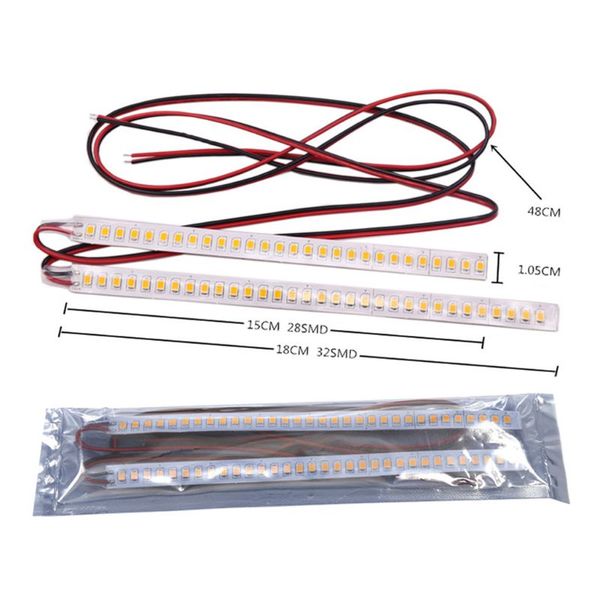 

2pcs car rearview mirror indicator lamp streamer strip flowing turn signal lamp amber led car light source b36b