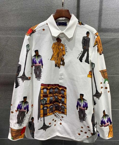 

2019 women's new graffiti denim jacket 1122, White