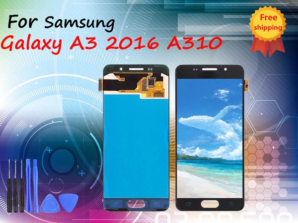 

original for samsung galaxy a3 2016 a310 lcd display touch digitizer with assembly screen replacement test one by one with ing