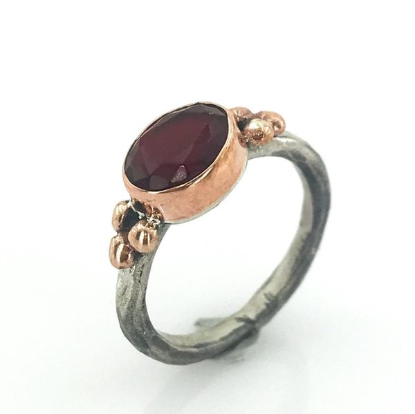 

минимально рубин камень аутентичные hand производство серебряное кольцо, Golden;silver