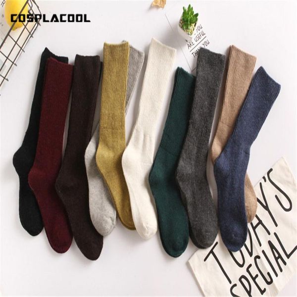 

cosplacool] 2017 harajuku retro art style japan women sock meias fall winter lady thick warm wool sock multicolor sokken, Black;white