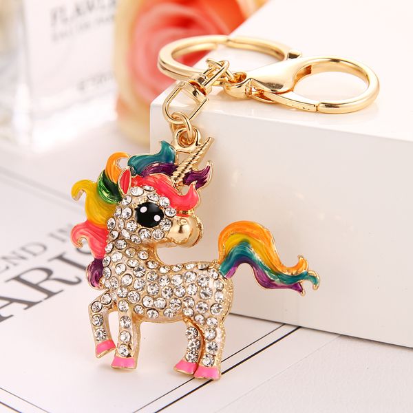 

взрывной единорог кулон капельного масла брелки мешок кулон сплава горячих висячих украшений, Silver