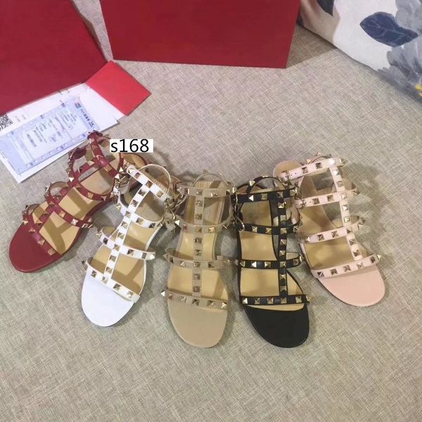 

high-quality designer women party fashion rivets girls shoes dance shoes wedding shoes double straps sandals, Black